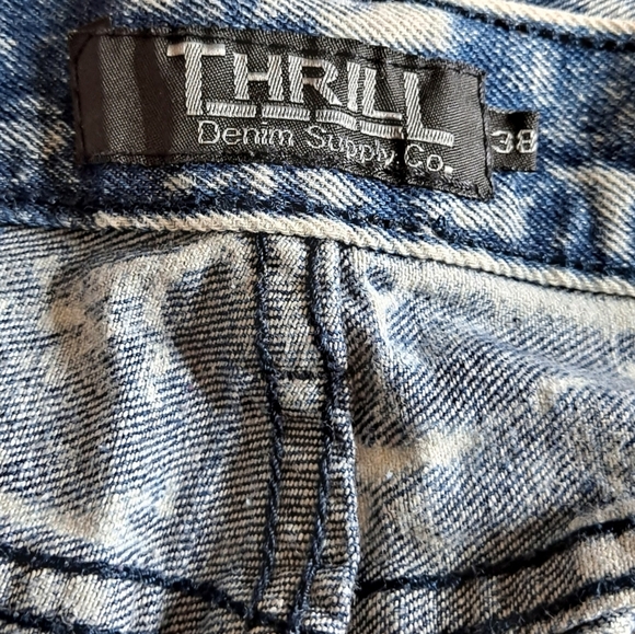 Trill denim acidity Men’s Jean Shorts  Size 38 - Picture 5 of 6